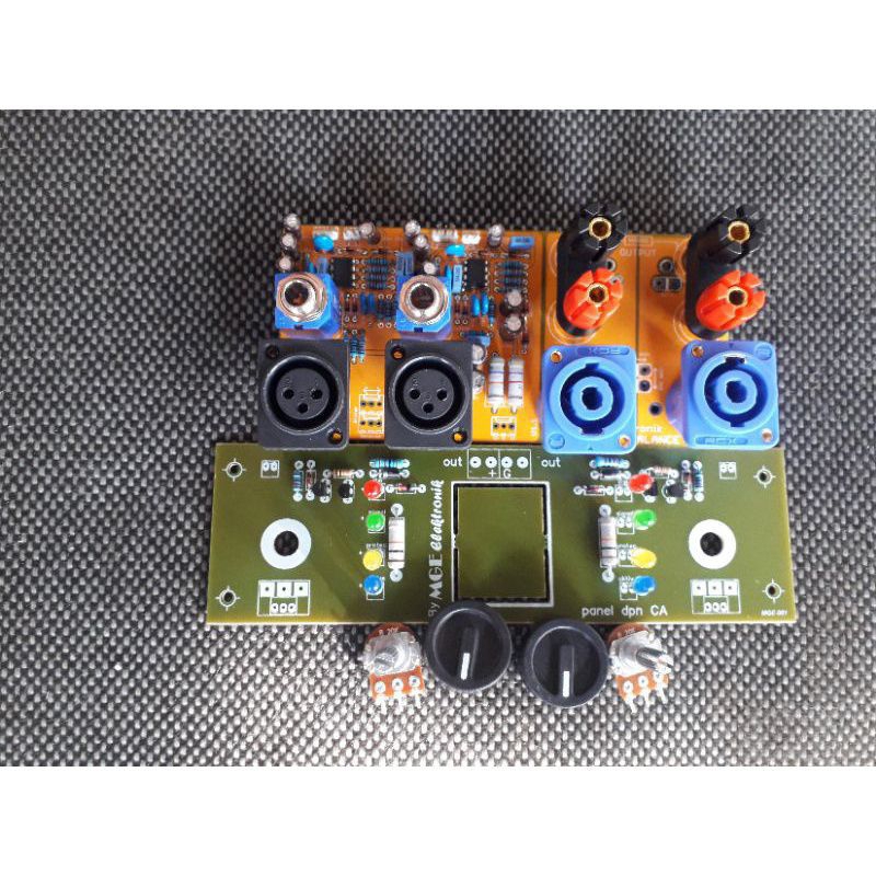Kit Panel depan belakang power amplifier seri CA CA5 CA10 CA20 CA30 input balance