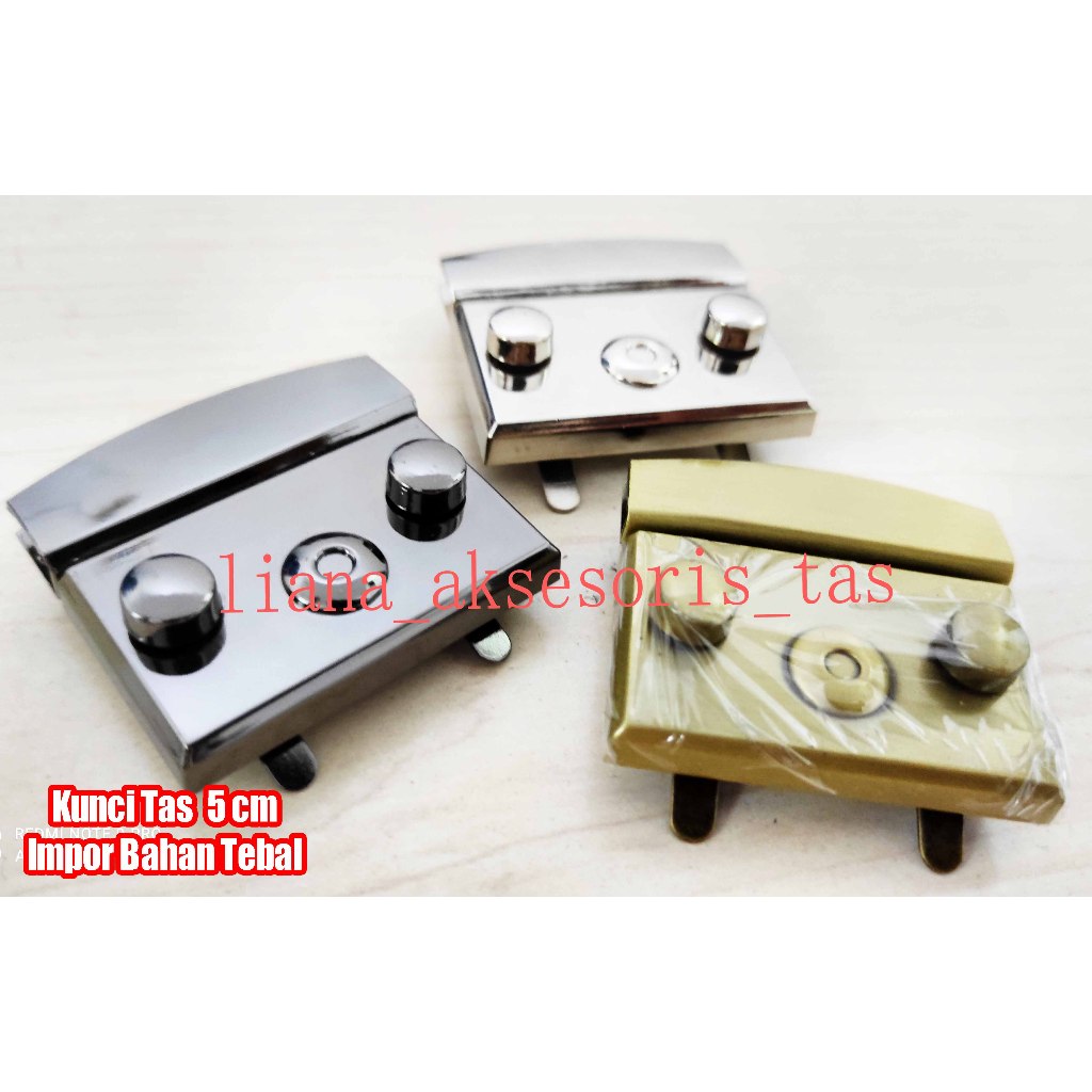 KUNCI SODOK TAS 5 CM BAHAN TEBAL IMPOR PREMIUM - KANCING TAS SODOK - POPULER