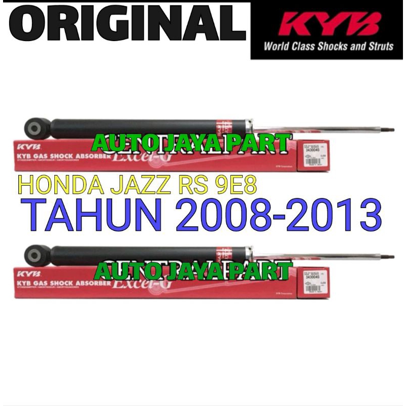 SHOCKBREAKER HONDA JAZZ RS GE8 MEREK KYB EXCEL-G ORIGINAL
