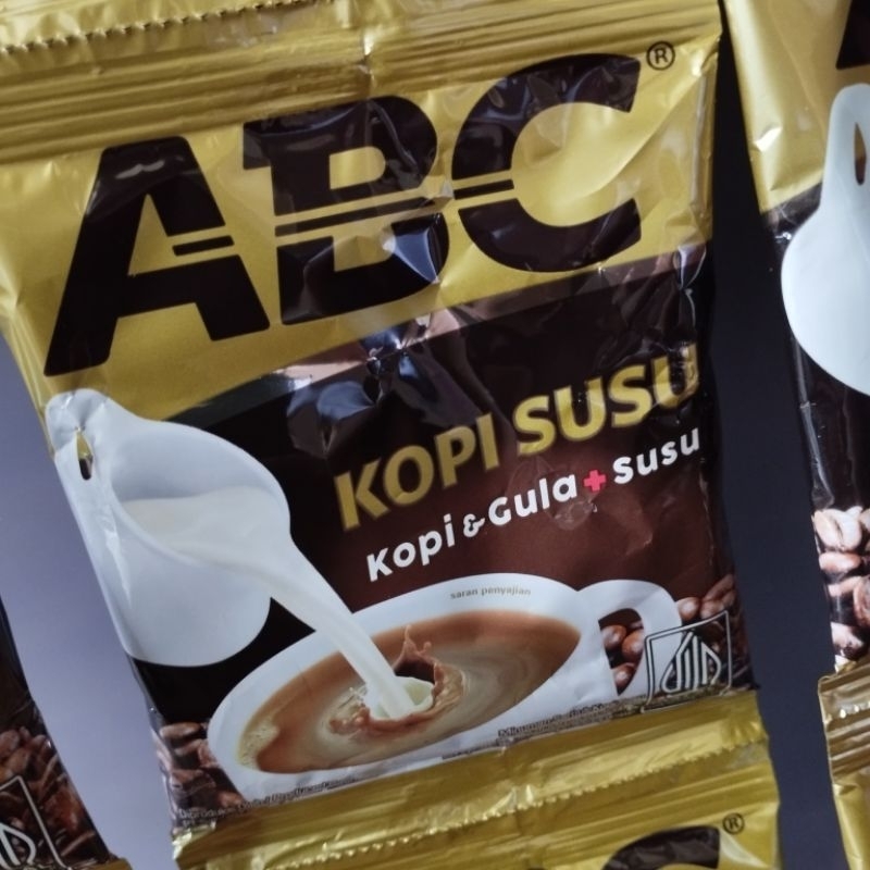 

KOPI ABC SUSU (KOPI & GULA + SUSU) 1 RENCENG ISI 10 SACHET