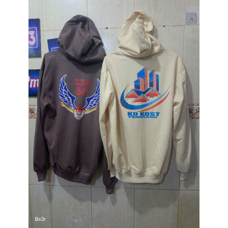 Sablon Hoodie Sweater 234 SC Bahan Premium
