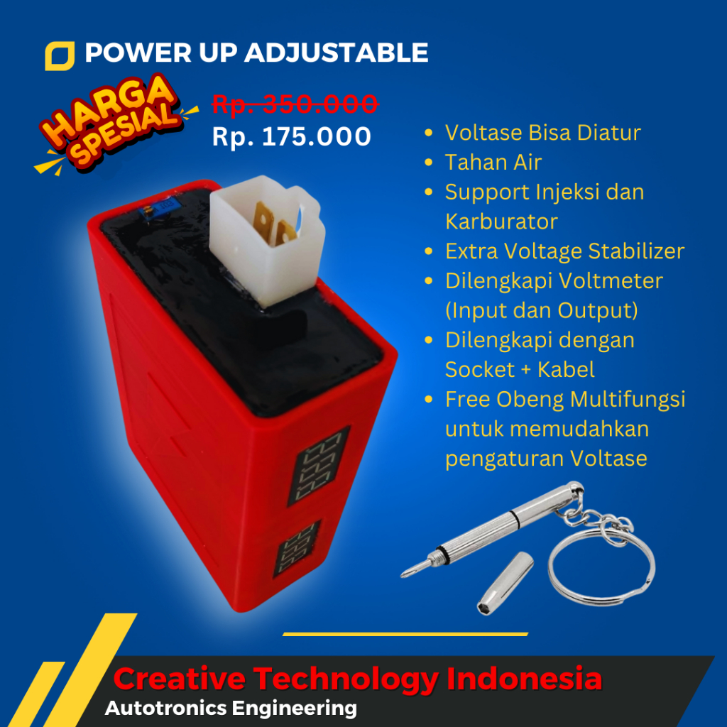 Power Up Aki Racing Adjustable CDI dan Injeksi
