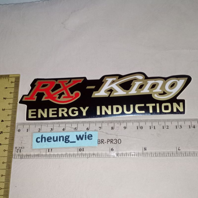 

Stiker Logo RX King Energy Induction 1bh