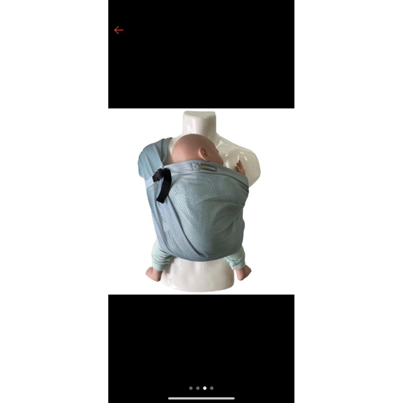 LIKE NEW Mini Monkey Baby Sling / Gendongan Bayi Samping Mini Monkey Light green PRELOVED