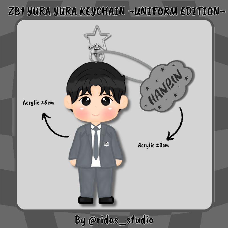 KEYCHAIN ZB1 ZEROBASEONE YURA YURA (READY STOCK LANGSUNG KIRIM)