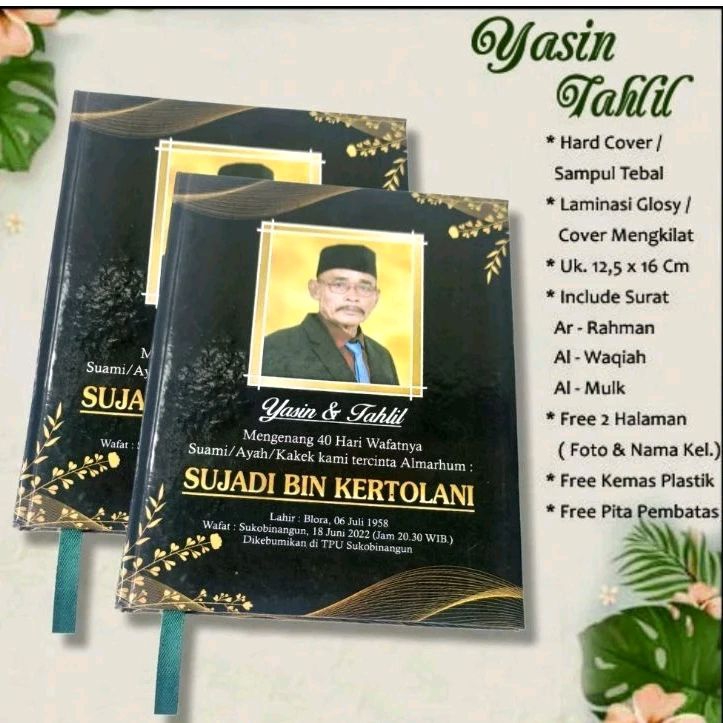 buku yasin hardcover 128halaman Hvs