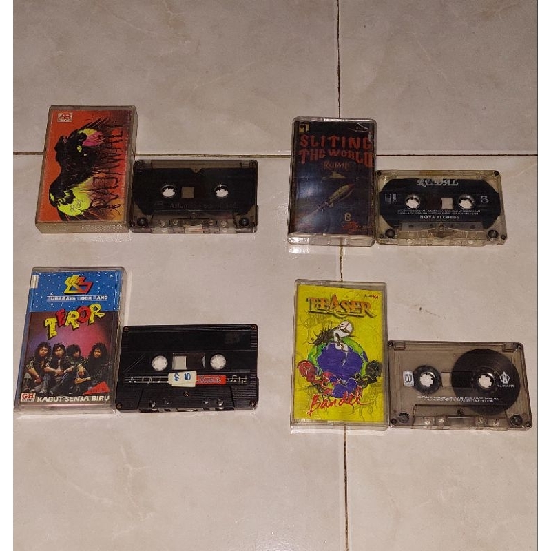 kaset RAJAWALI / RUDAL / SURABAYA ROCK BAND-Teror / TEASER-Si Bandel
