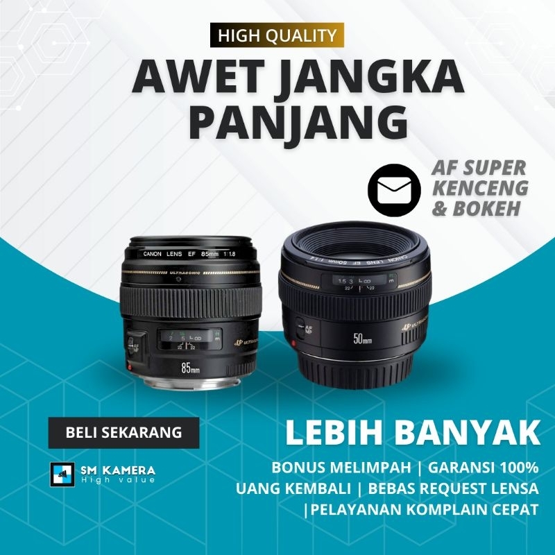 LENSA FIX CANON 85MM F1.8 USM FIX 50MM F1.4 USM