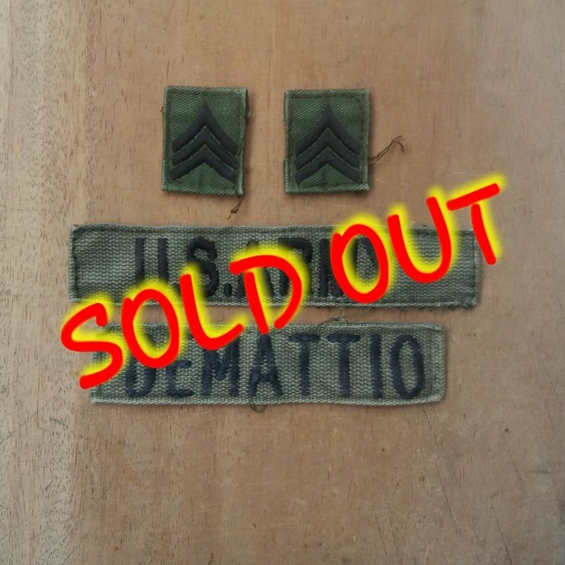 Patch Set Issue US ARMY Original Cabutan for M65 OG107 BDU Woodland