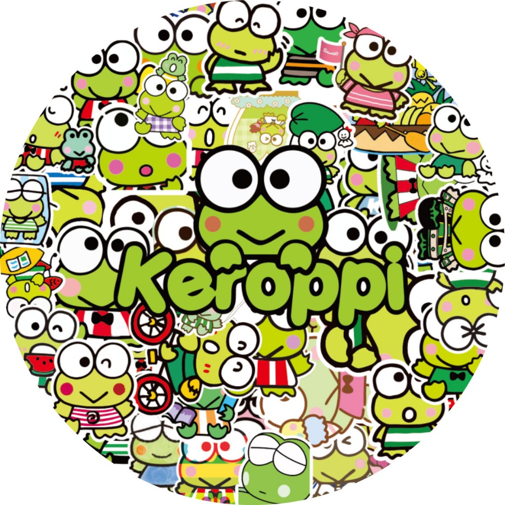 100 pcs STIKER MINI KEROPI STICKER PACK ANTI AIR | WATERPROOF TUMBLR AESTHETIC  HP | BINDER BUKU JUR