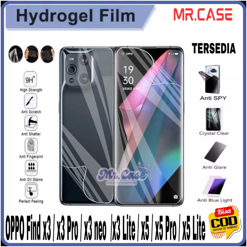 AntiGores Hydrogel OPPO FIND X3 / X3 PRO / X3 NEO / X3 LITE / X5 / X5 PRO / X5 LITE / Clear Matte Bl