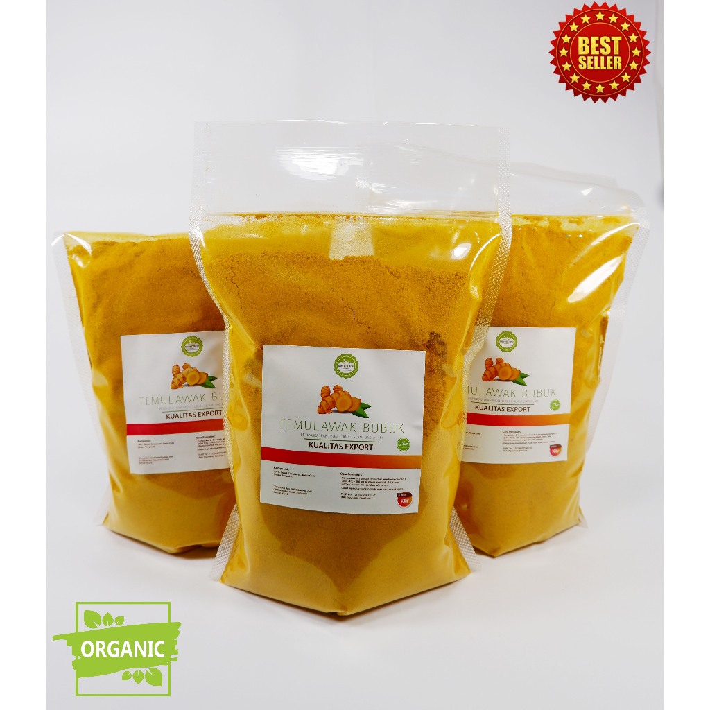 

Temulawak Bubuk Original Murni 500gr - 100% Tanpa Campuran | Premium Extra Halus