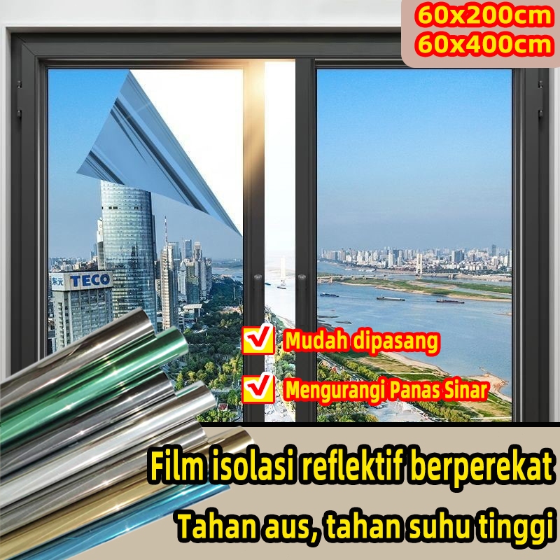 [Spot]wallpaper kaca cermin sticker cermin dinding kaca film