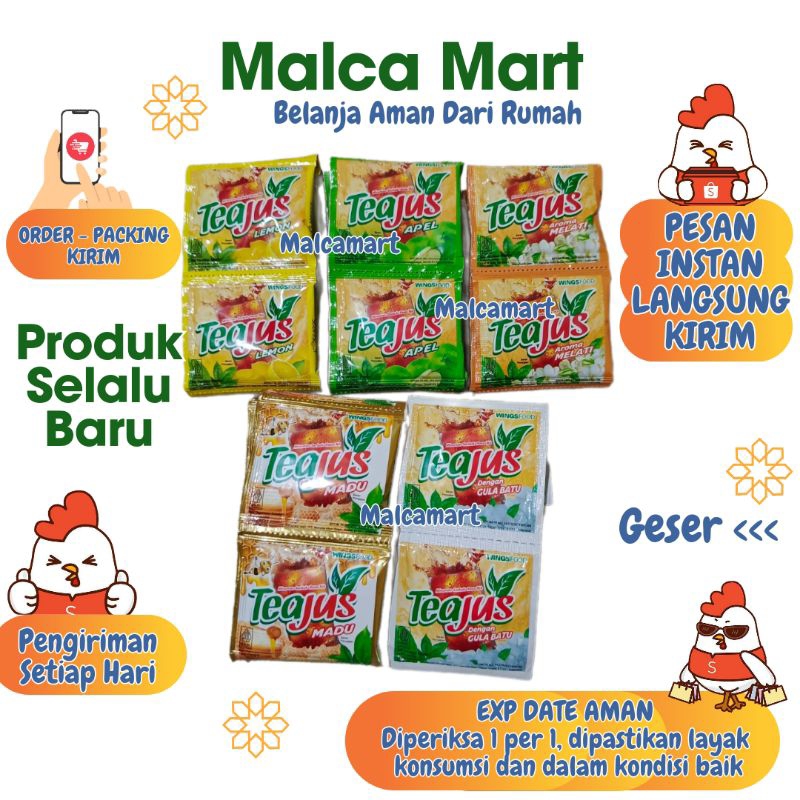 

Teajus Minuman Serbuk Rasa Teh 10 pcs @6 gram