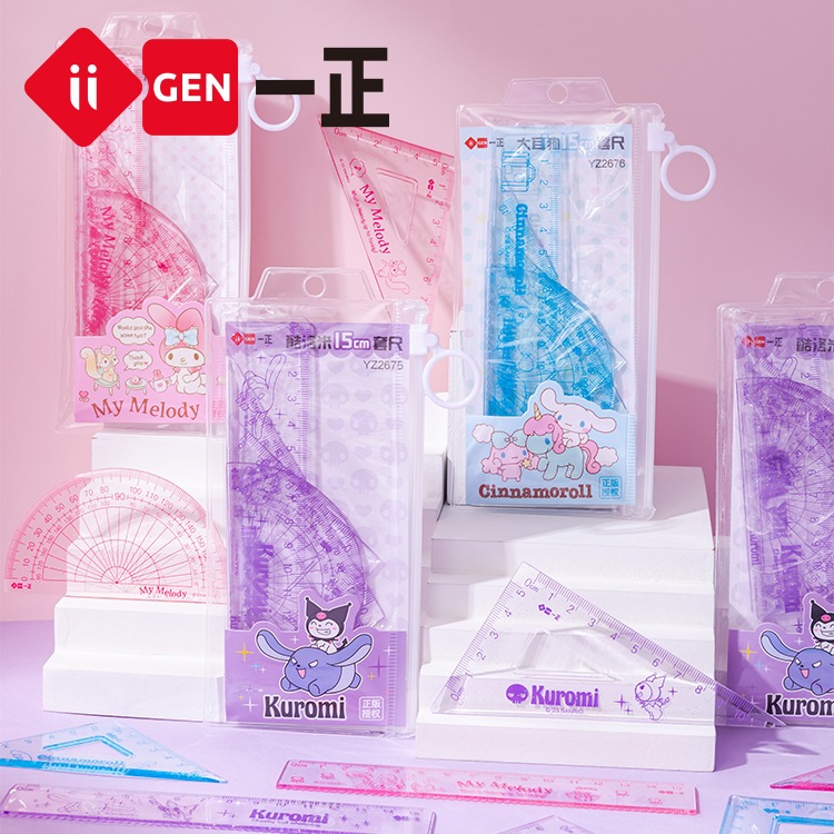 

iiGEN Penggaris Set Lengkap Sanrio Original 4 pcs