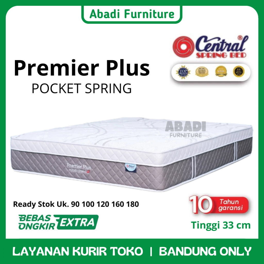 Central Springbed Premier Plus Pocket Spring / Central Springbed Premier / Kasur Springbed Central / Central Springbed