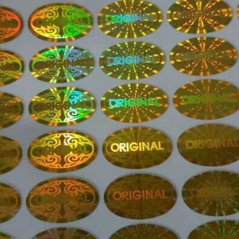 

stiker hologram original ukiran