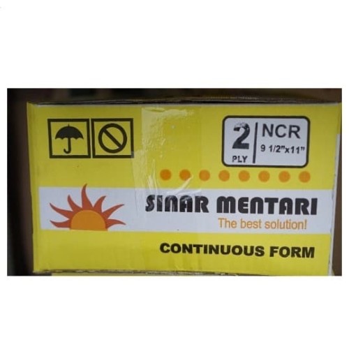 

kertas continous form 2 ply wartel sinar mentari