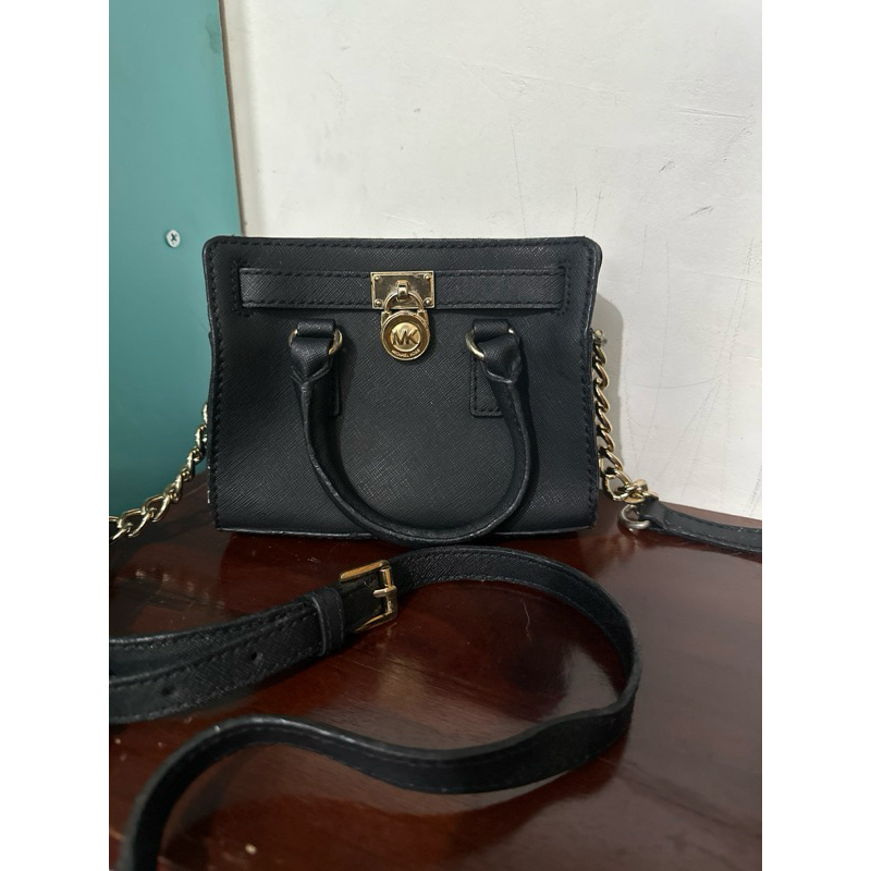 Tas Preloved MK hamilton mini warna hitam