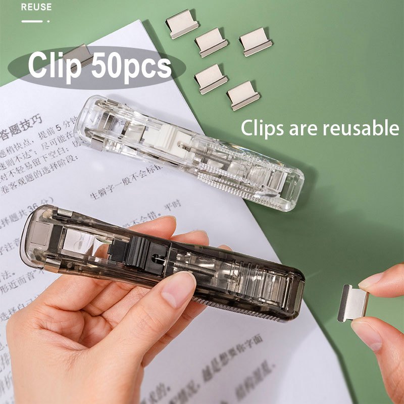 

Penjepit Kertas Otomatis Fastener/Fastener/Binder Clip Otomatis Gratis 50 Buah Clip