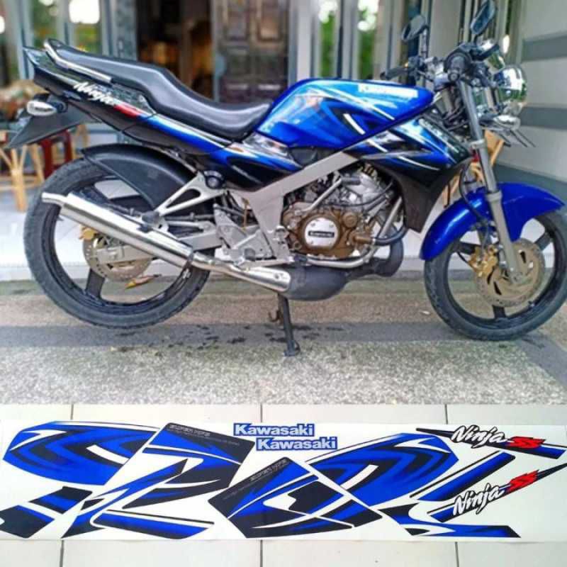 Stiker Ninja Ss kawasaki ninja 2011 biru hitam