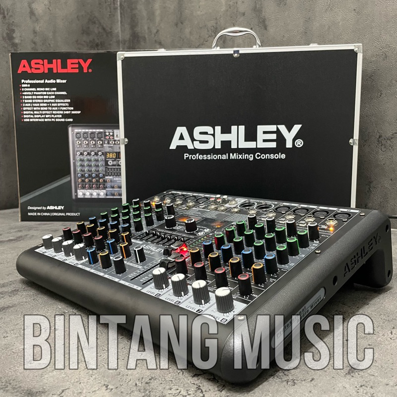 mixer audio 8 channel ashley smr8 original mixer ashley smr 8 free koper garansi 1 tahun