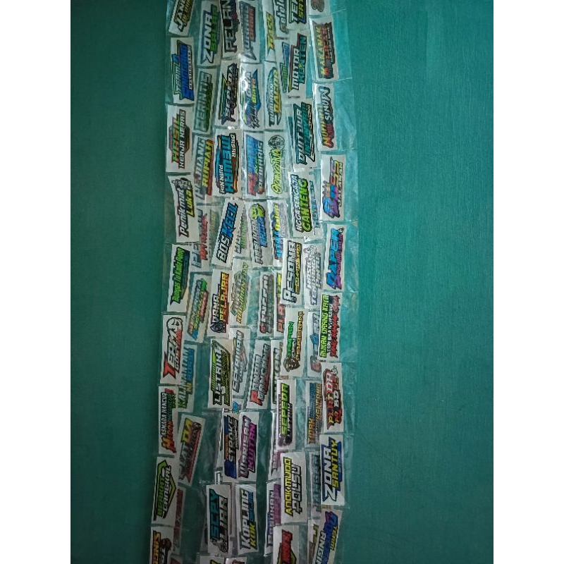 

paket usaha stiker kemasan isi 100pcs