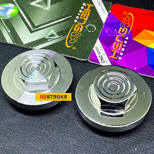 COIN TUTUP FILTER PEMBUANGAN OLI MESIN VARIO PCX ORIGINAL HENG PROBOLT STAINLESS THAILAND