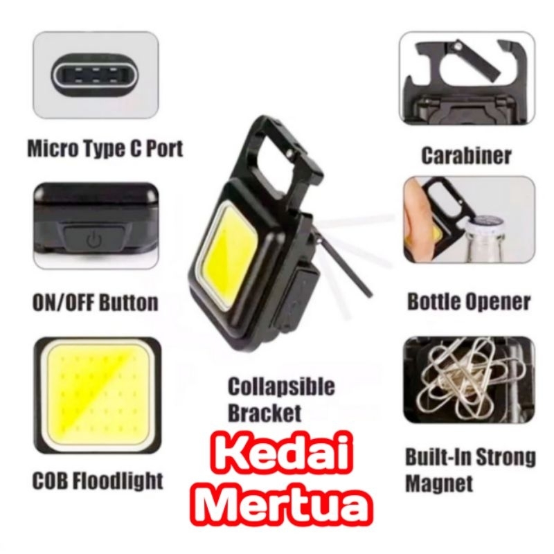 Gantungan Kunci Lampu Mini Keychain Light Lampu Senter Mini Lampu Mainan Kunci