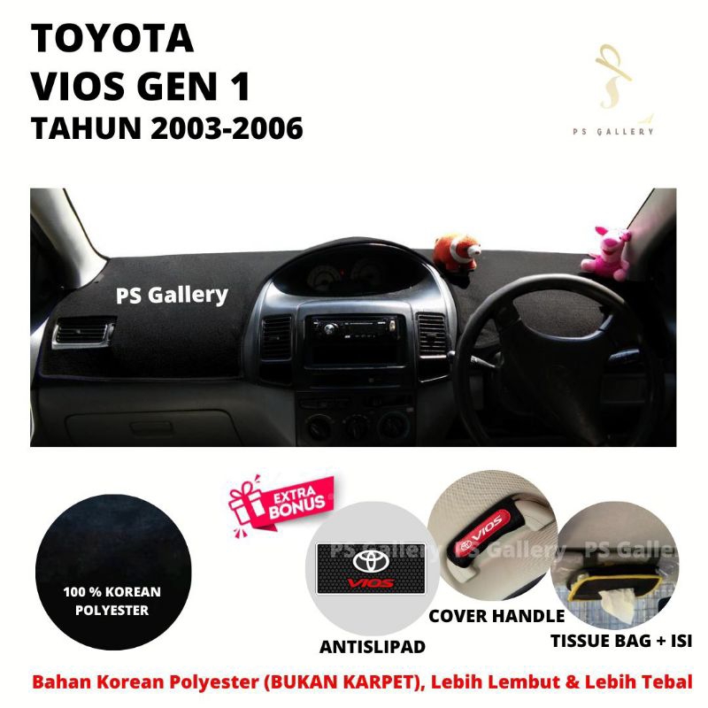 Alas Dasbor Mobil VIOS GEN 1 Aksesoris Cover Dashboard Premium