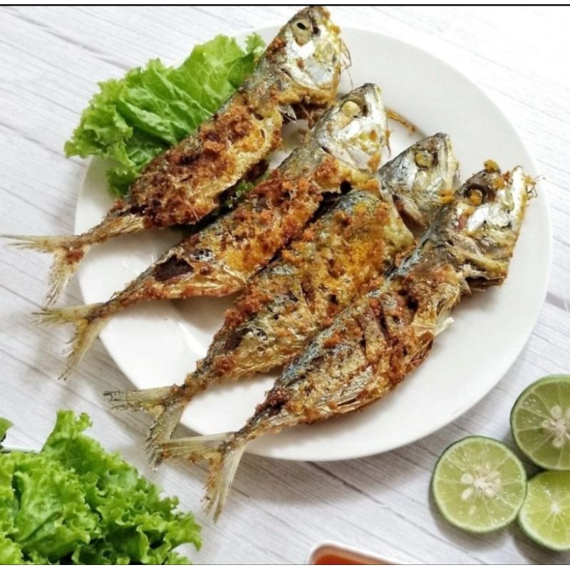 

Ikan Kembung Banjar Goreng Siap Makan Isi 4 Ekor Free Sambel.