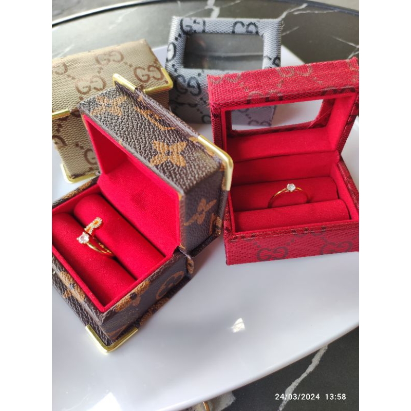 

COD√Kotak Perhiasan Kotak Penyimpanan Travel Jewelry Box Case Aaccesoris Serbaguna AID