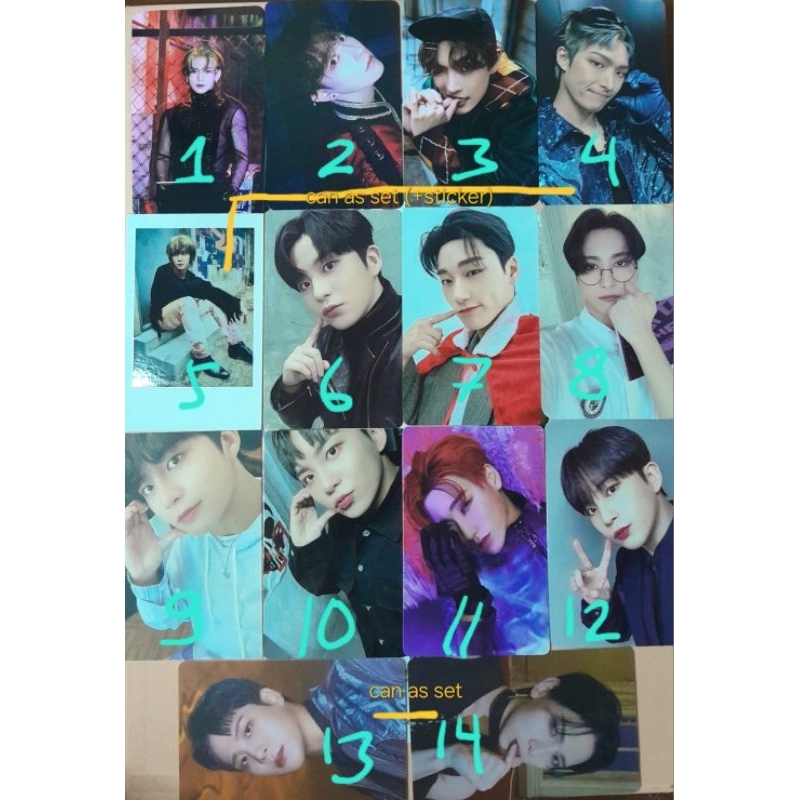 ATEEZ Photocard Official (PC Hongjoong, Seonghwa, Yeosang, San, Mingi, Jongho)