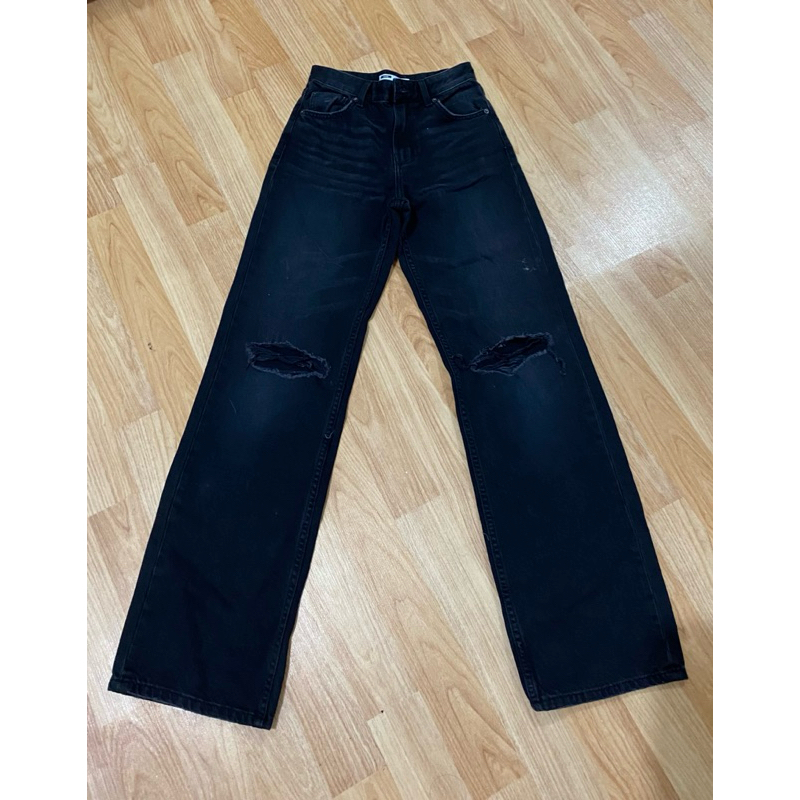 THRIFT / Second Bershka Ripped wide-leg ’90s jeans