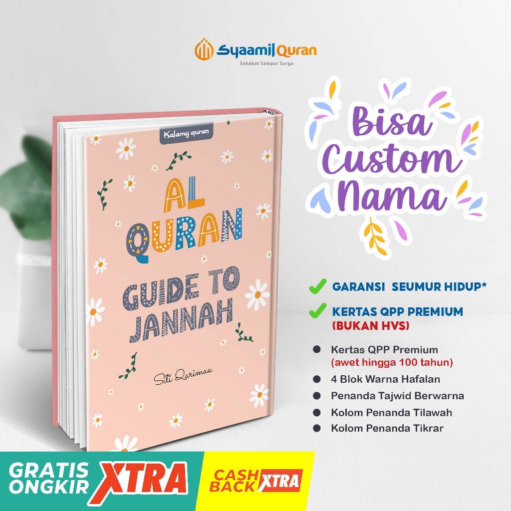 AlQuran Custom Nama (Bisa Tulis Nama di Cover) Al Quran A5 Hafalan Tikrar Tajwid Terjemah Kalamy Kha