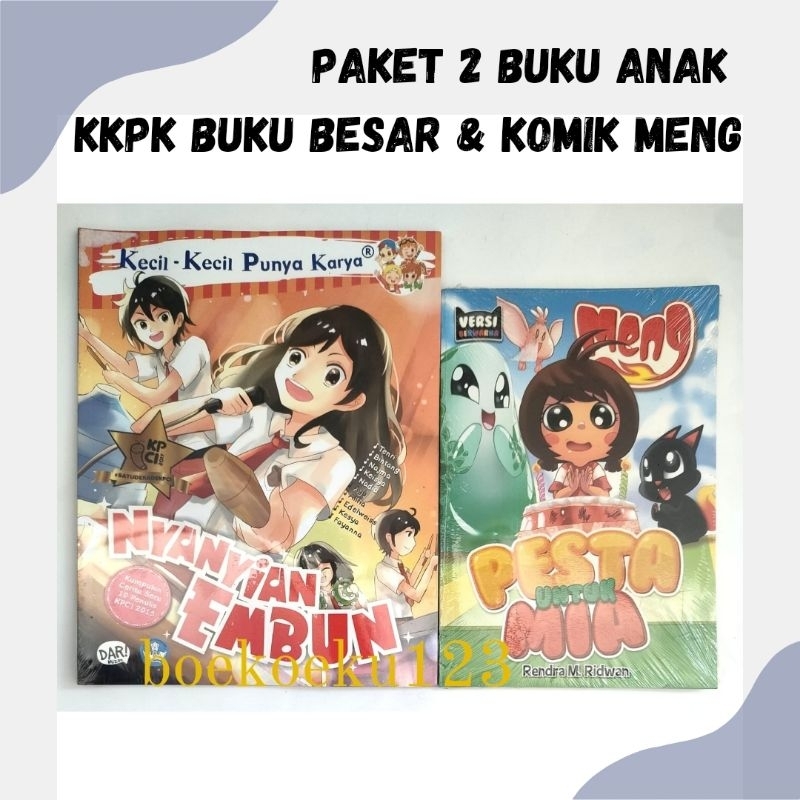 PAKET 2 BUKU ANAK KKPK BUKU BESAR DAN KOMIK MENG