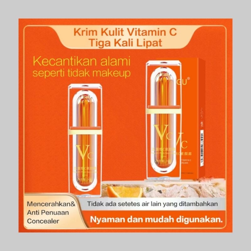 CHALONESE Cream 5x Vitamin C Pelembab Wajah Cream Whitening Glowing Skin Lightening Spots VC Face Cr