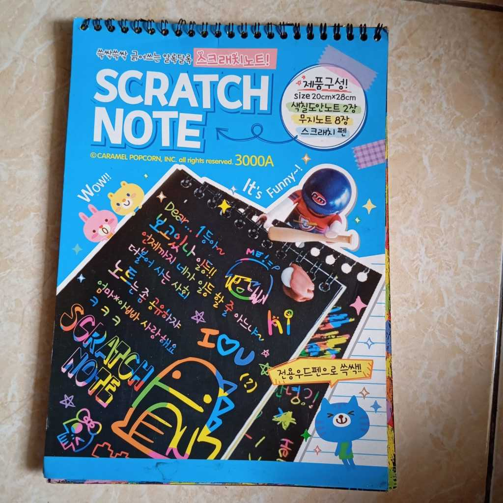 

Buku Scratch note jepang lucu impor anak remaja