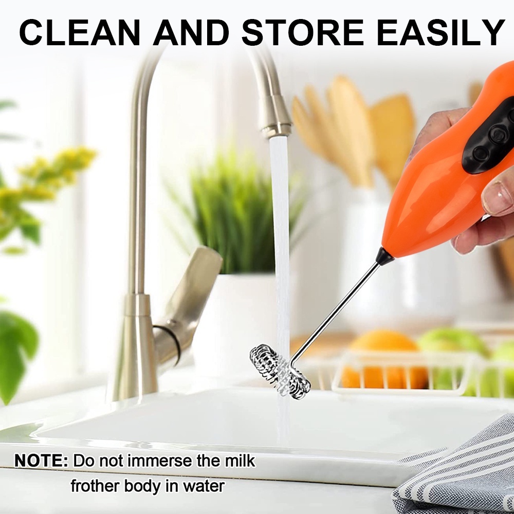 Jld Hand Blender Mixer Susu Kopi Milk Frother Hand Mixer Mini Pengaduk Kopi Minuman Electric Kocokan