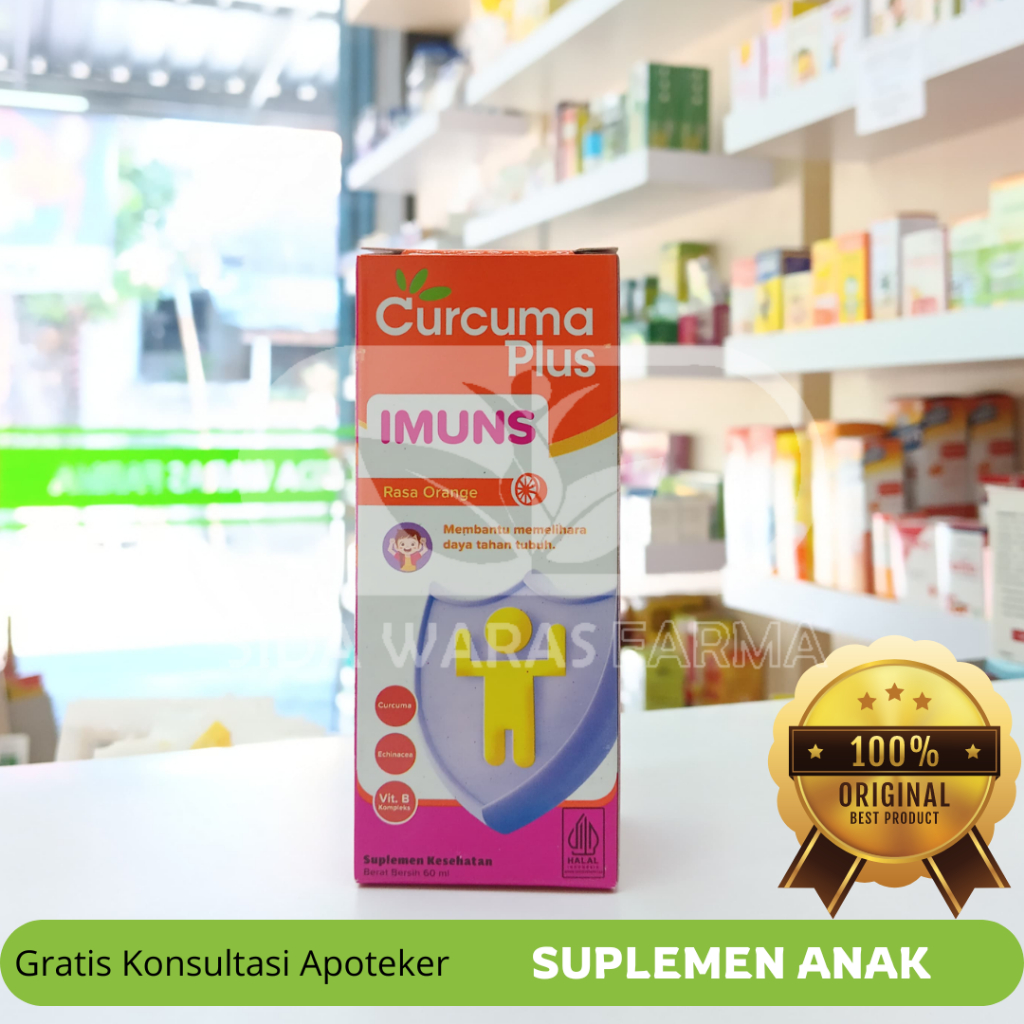 Curcuma Plus Imuns Sirup 60 ml - Suplemen Anak