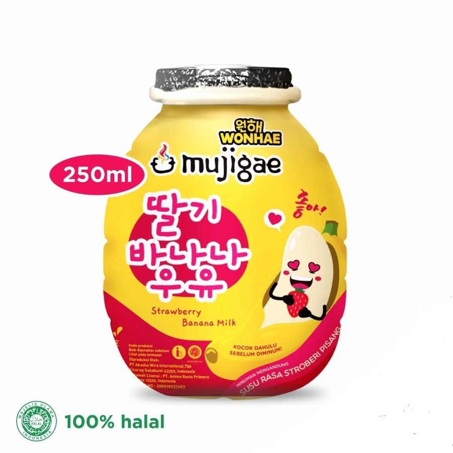 

BANANA MILK STRAWBERRY MUJIGAE 250 ML SUSU PISANG RASA STROBERI