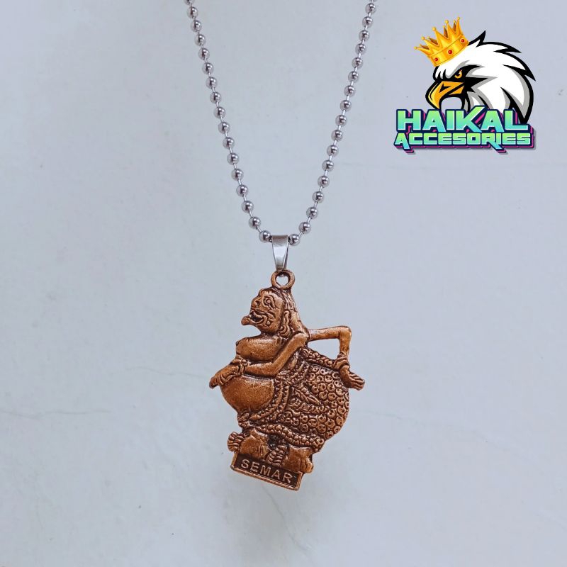 Kalung Rantai Biji Lada Bandul Wayang Semar