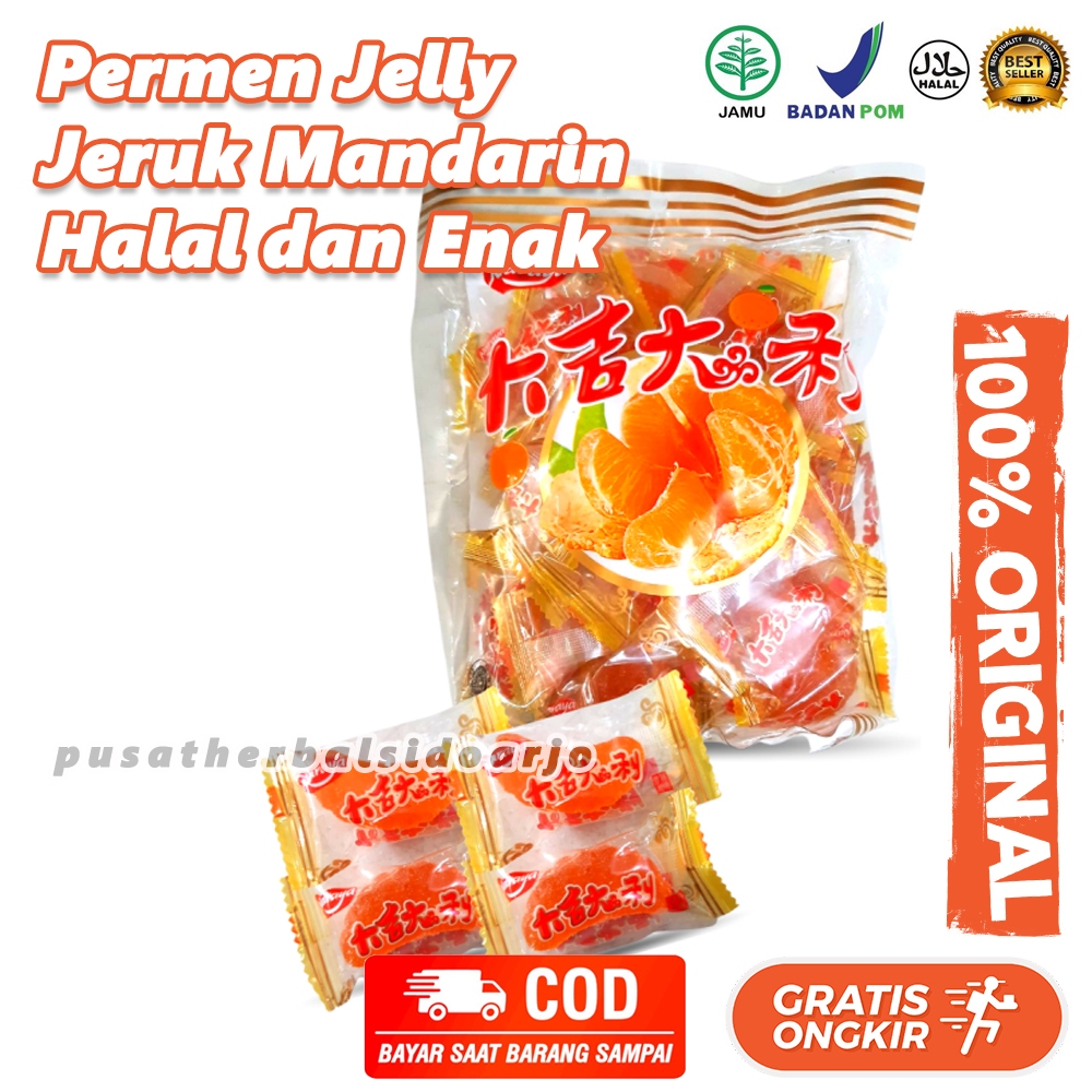 

Permen Jeli Rasa Jeruk Naraya Candy Orange 500 Gram Jelly Jeruk Hongmao Da Ji Da Li Snack 500gr