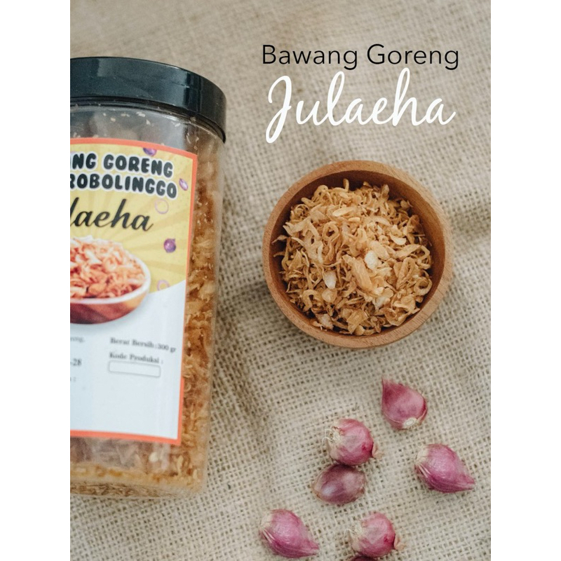 

tjoastore Bawang goreng Julaeha probolinggo BAWANG GORENG MERAH / BRAMBANG GORENG / Bawang goreng Julaeha 300gr Premium khas Probolinggo