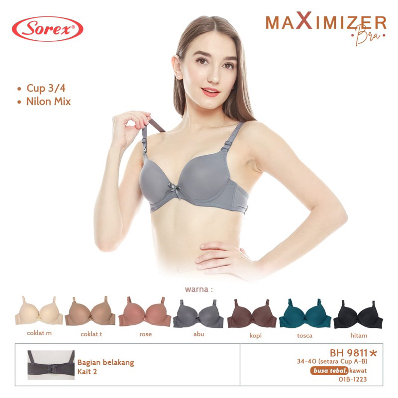 Bh | Bra push up Maximizer SOREX 9811 pakai kawat dan busa tebal