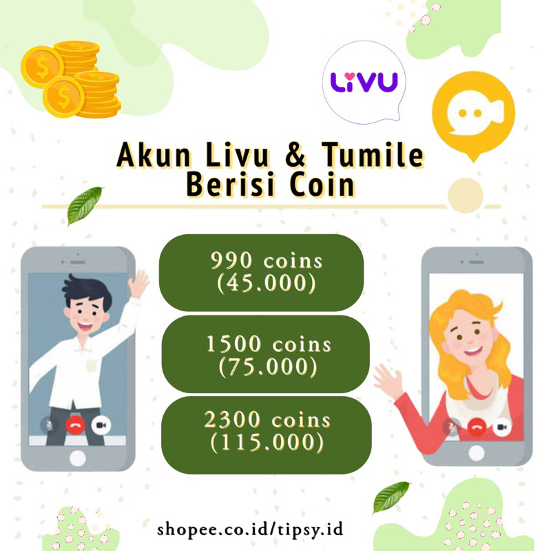 Akun Livu & Tumile Siap Pakai Termurah Nomor Satu