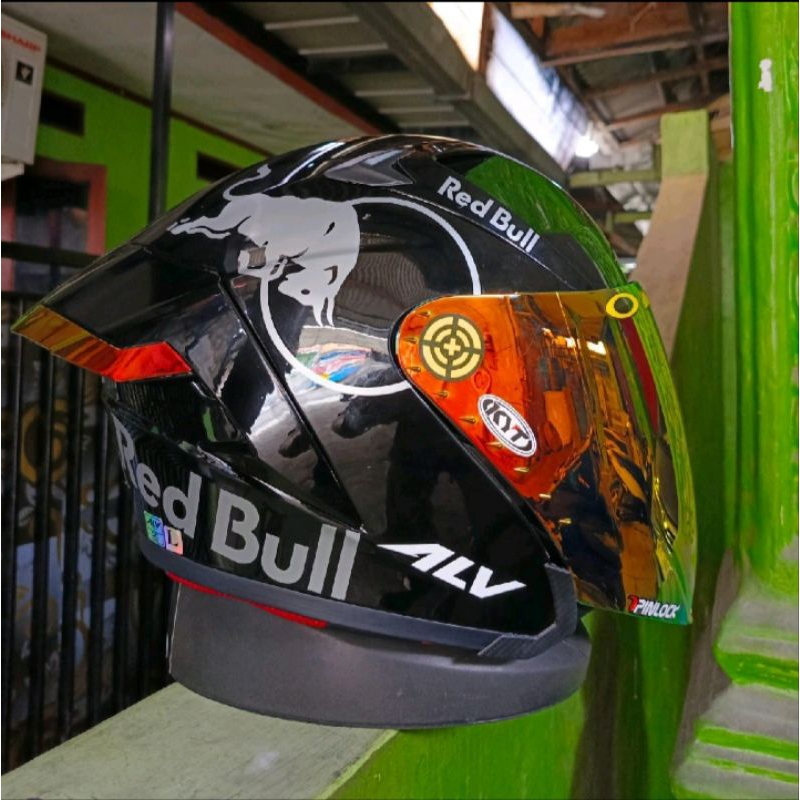 HELM HALF FACE ALV ULTRON PRO PAKET GANTENG REDBUL ORIGINAL