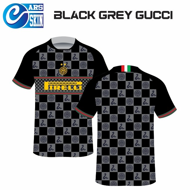 Jersey INTER Black Grey Gucii