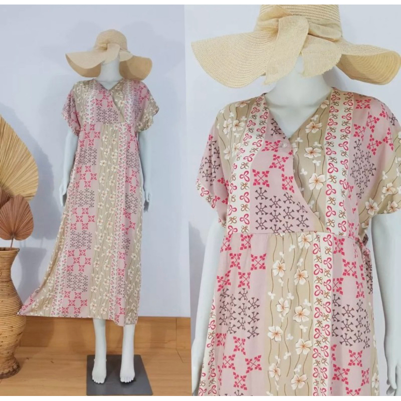 Daster Kimono JUMBO LD140 & LD120 Bahan Rayon Premium / Daster Busui / Daster Bumil