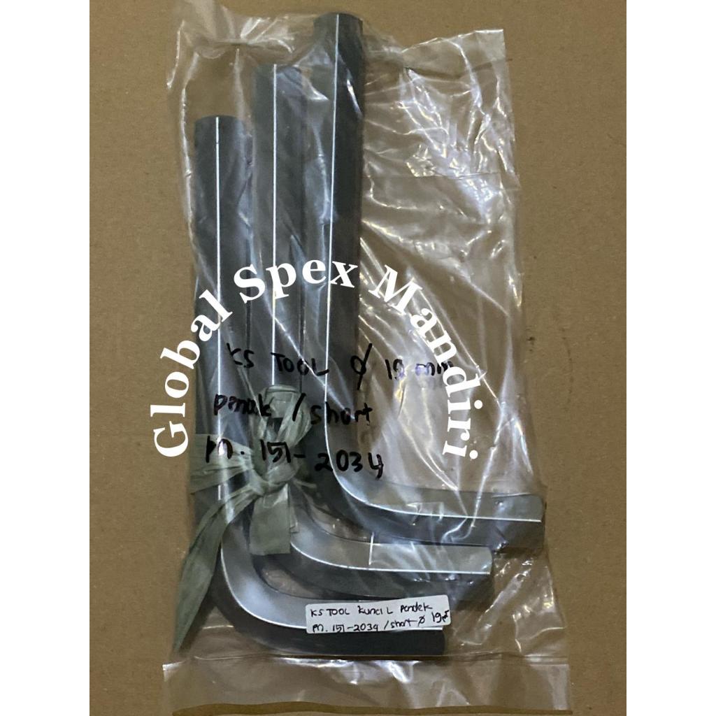 KS TOOLS KUNCI L 19 MM, HEXAGON KEY WRENCH SHORT, PENDEK 151.2034 MADE IN GERMANY